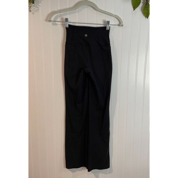 Athleta Transcend Stash Crop Straight Leg Pant size XXS Black Brand New - Picture 5 of 16
